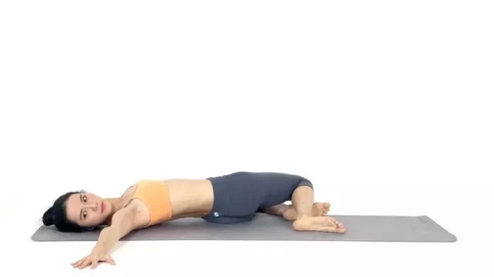 Yoga-Krokodil-Twist-Pose